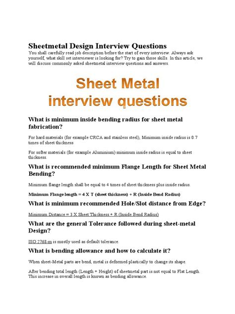 basic sheet metal interview questions|solidworks sheet metal interview questions.